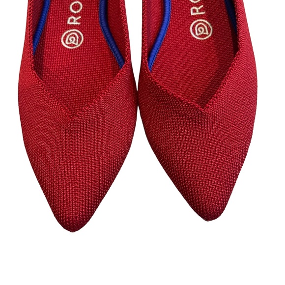 Rothy’s The Point Chili Red Flats, Sz 7 - Picture 11 of 13